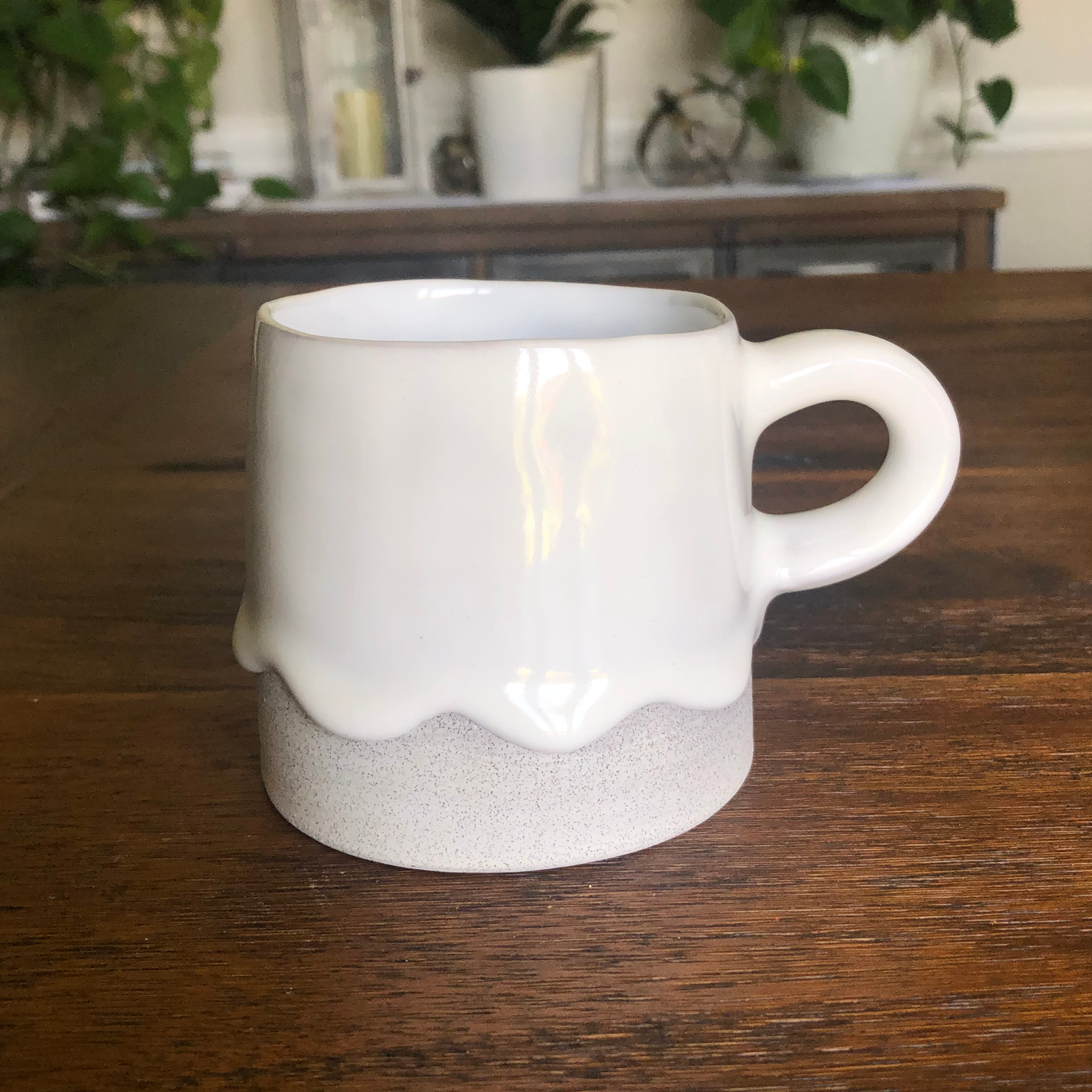 Vanilla Cream Ceramic Cylinder Mug