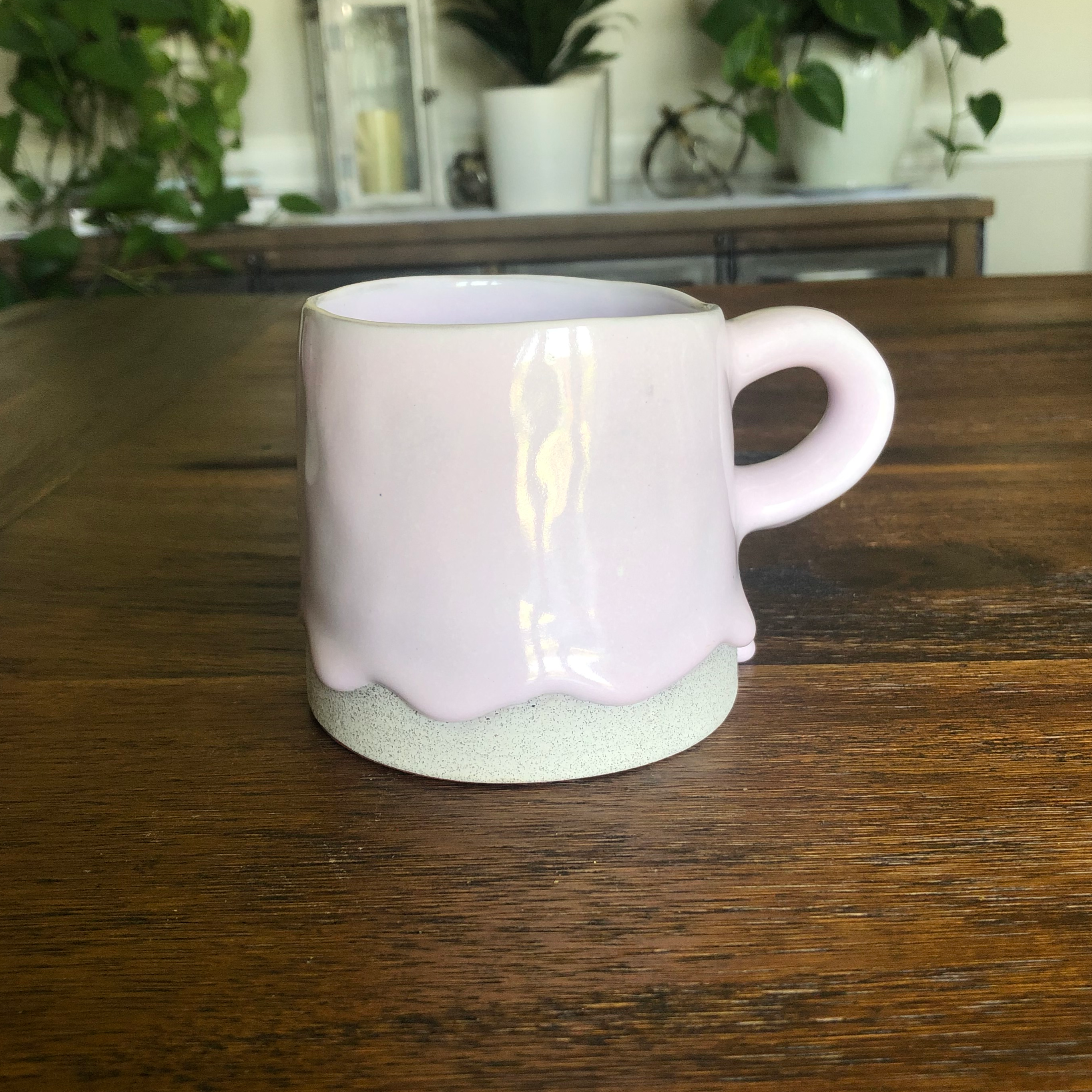 One-Drop Lavender Ceramic Cylinder Mug