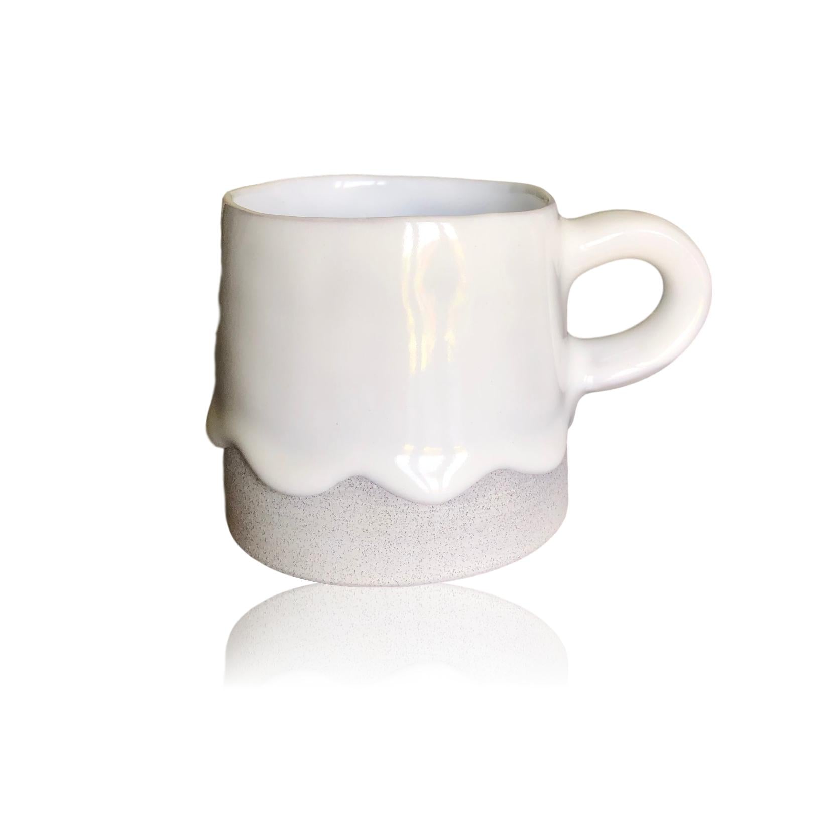Vanilla Cream Ceramic Cylinder Mug